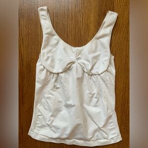 Barely There Comfortable Curves White Shaping Tank Top